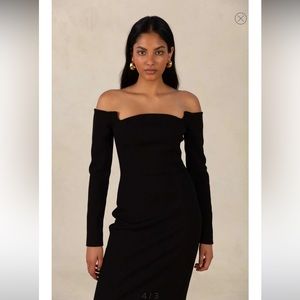 Misha Camilina Bonded Crepe Dress